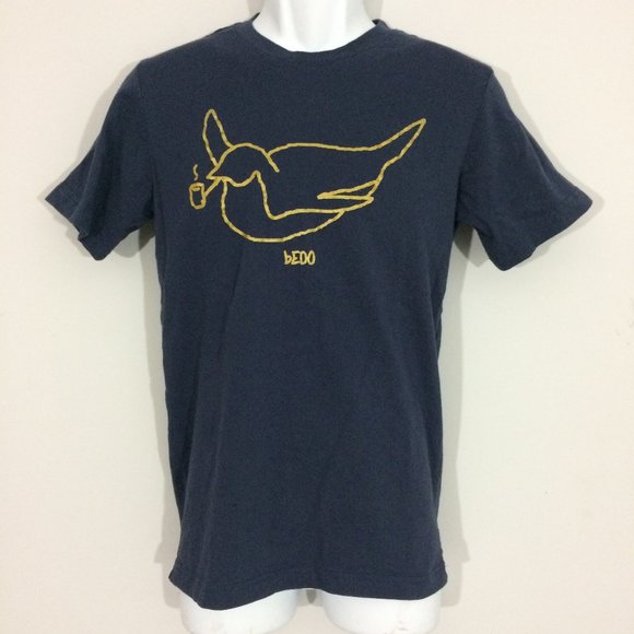 bEDO sHIRTS Other - bEDO sHIRTS Mens S Professor Penguin Blue Gold Tee
